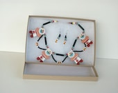 Sun Face Kachina Necklace Wood Native American Ooak ear rings gift Hopi