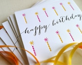 Letterpress Birthday Candles Set of 6