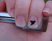 Hummingbird Nail Art Decals Style1 Set of 20 Vinyl Stickers Bird Applique Manicure Pedicure Party Event Accessories