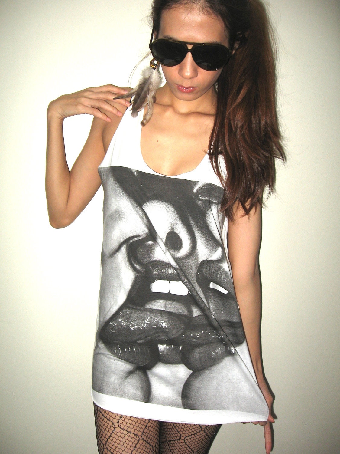 Kiss me if u feel like It Pop Rock Tank Top M