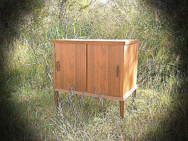 Vintage Side Table, Nightstand Storage PAINT TO ORDER Painted Furniture