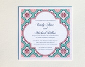Spanish Square Tiles Wedding Invitation Suite