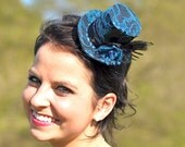Peacock Costume Mini Top Hat