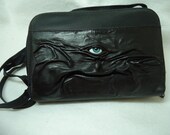 Leather Purse Goth Handbag Organizer One of a Kind Witch Wiccan Pagan