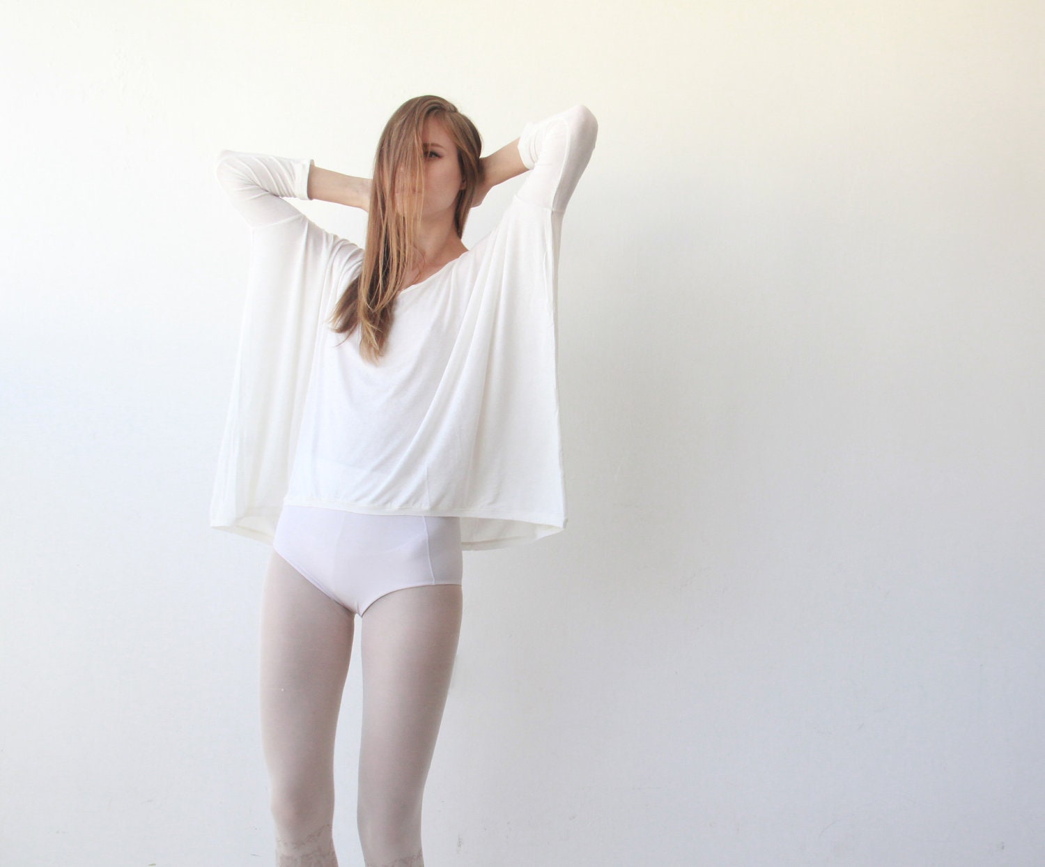 Oversize ,  White Shirt , Women Top