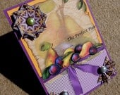 Love Themed Handmade 3D Multi Paper Layering Greeting Card with Tea Bag Folding Element