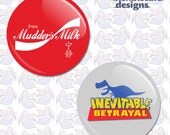Buttons/Badges 1.25" Pinback 2 Pack Firefly Serenity Toy Story Coke Dinosaur