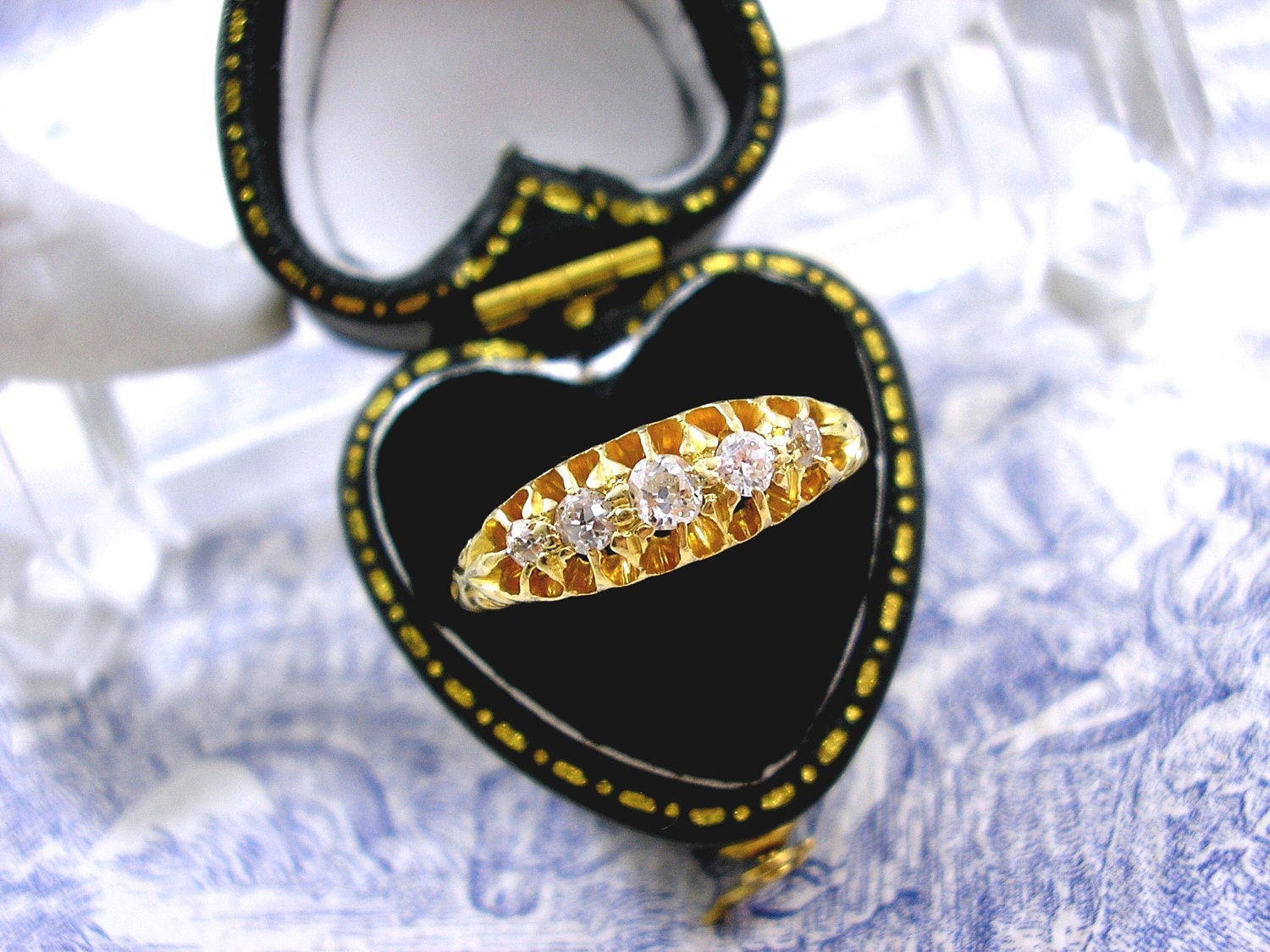 Edwardian Diamond Ring Antique 18ct Gold Wedding Anniversary