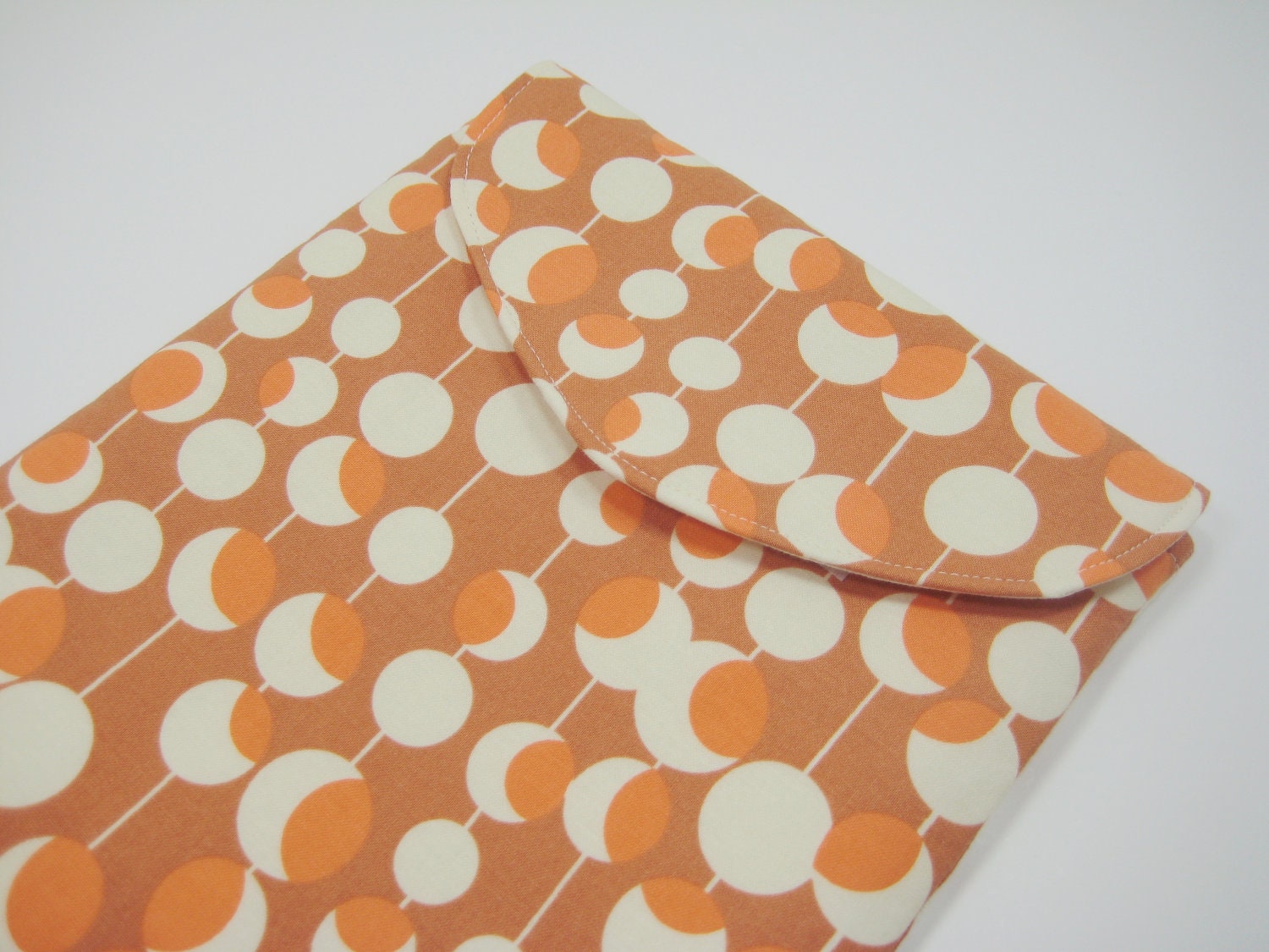 iPad Case, iPad Sleeve, iPad Cover, Padded with Flap, in Amy Butler Retro Dot print, Ready to Ship
