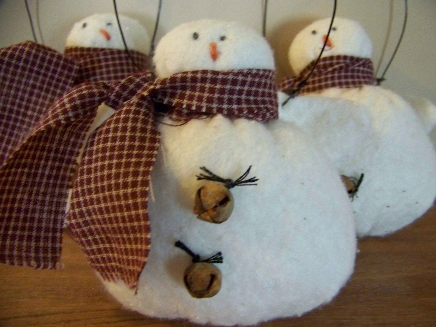 Set of 3 Primitive Snow Angel Ornaments - MondaysChildPrims