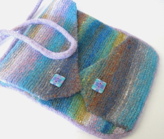 Scottish Landscape Stripe Felted Tote