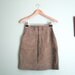SALE vintage suede skirt/ mushroom olive pencil skirt/ suede pencil skirt S
