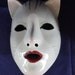 Vintage 1983 White Cat Mask By Designer -Pelzman Designs