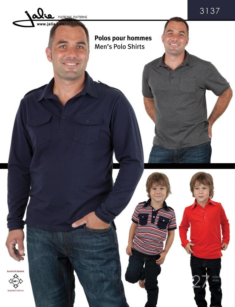 Jalie Pattern No. 3137 Men's Polo Shirts
