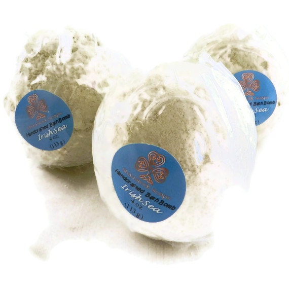 Handcrafted Bath Bomb: IRISH SEA bath bomb