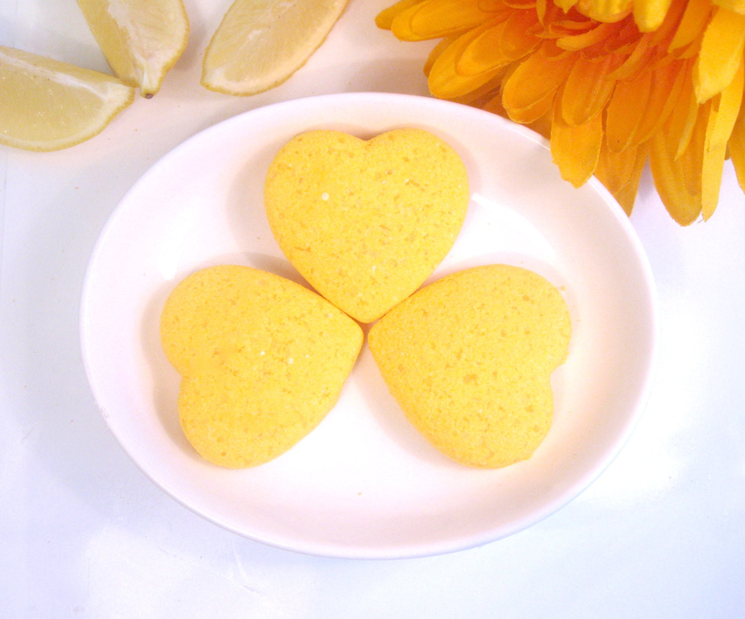 12 Mini Bath Bombs - Lemon Zest - Vegan Pedicure Bath Bombs