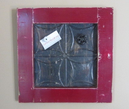 Magnet Board - Reclaimed Wood and Ceiling Tin from Eastern Ontario