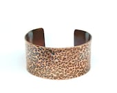Cuff Handcrafted Metalwork Dimpled Love Bracelet