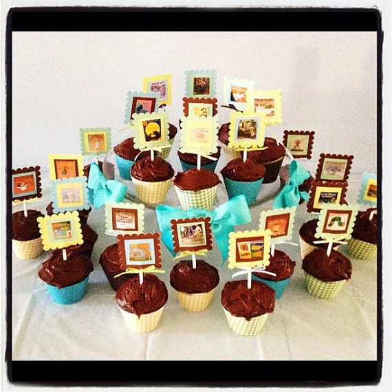 Book Themed Cupcakes