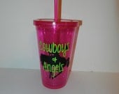 Cowboys and Angels Tumbler