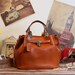 Leather Tote Bag - Shoulder Bag - Satchel - Handbag in Retro Brown