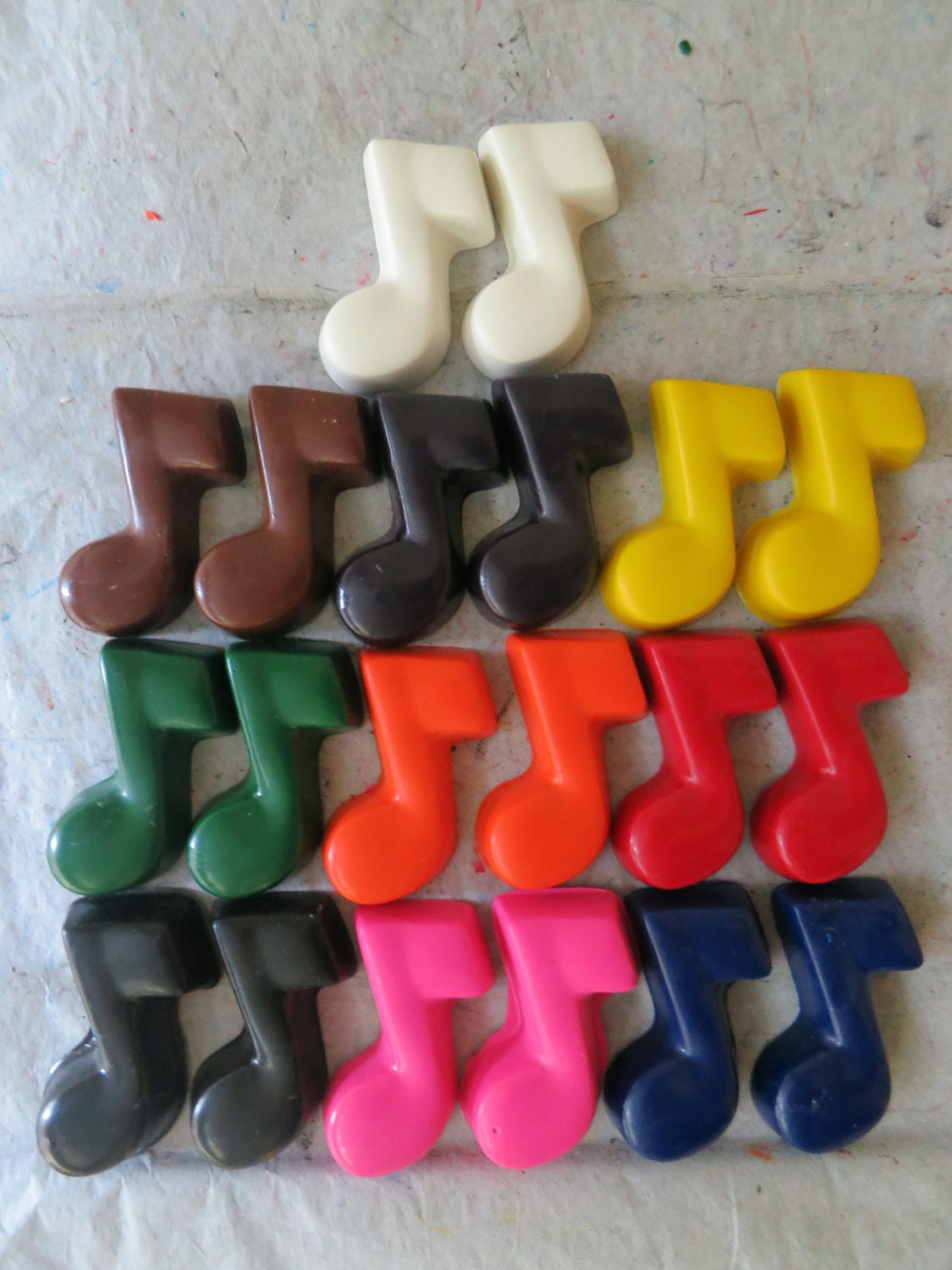 Music Note Crayon Set of 56