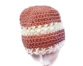 Slouchy Beanie Hat, Womens Snow Hat, Pink Winter Hat, Pink Cloche Hat, Womens Crochet Hat, Crochet Cloche, Rose Winter Cloche, Ladies Hat