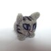 Needle Felted Cat, Cute Felt Tabby Cat Amigurumi Soft Sculpture ('Pippin')