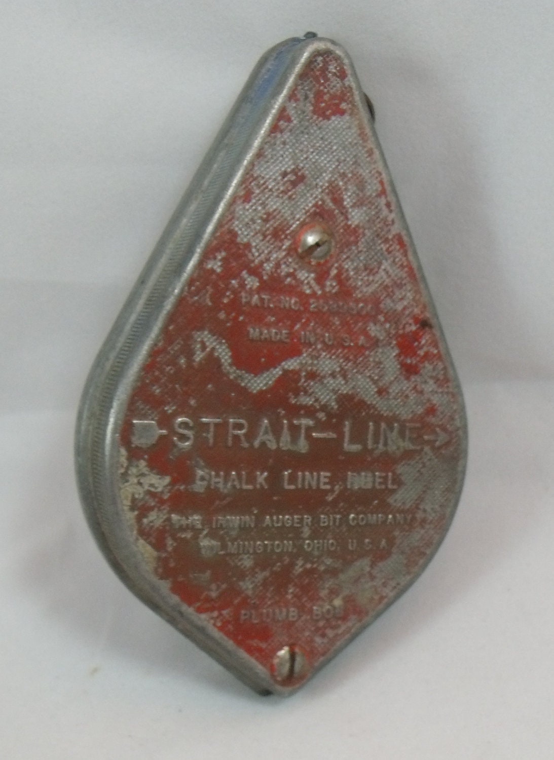 Vintage Chalk Line Reel  (Strait-Line) Made in USA - TheKeyHoleVintage