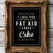Retro Inspirational Quote Giclee Art Print - Vintage Typography Decor - Customize - Fat Kid Loves Cake UK