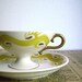 Hand Painted Vintage Cup and Saucer, Rose Crown China Company