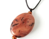 Michigan Kona Dolomite Adjustable Pendant (terra cotta)