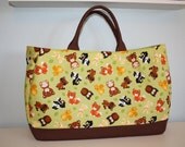 Friends Of The Forest: Large Raccoon, Squirrel, Fox, Skunk, Owl, Bear and Bunny Nature Tote