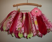 Strawberry Shortcake Scrap Fabric & Tulle Tutu