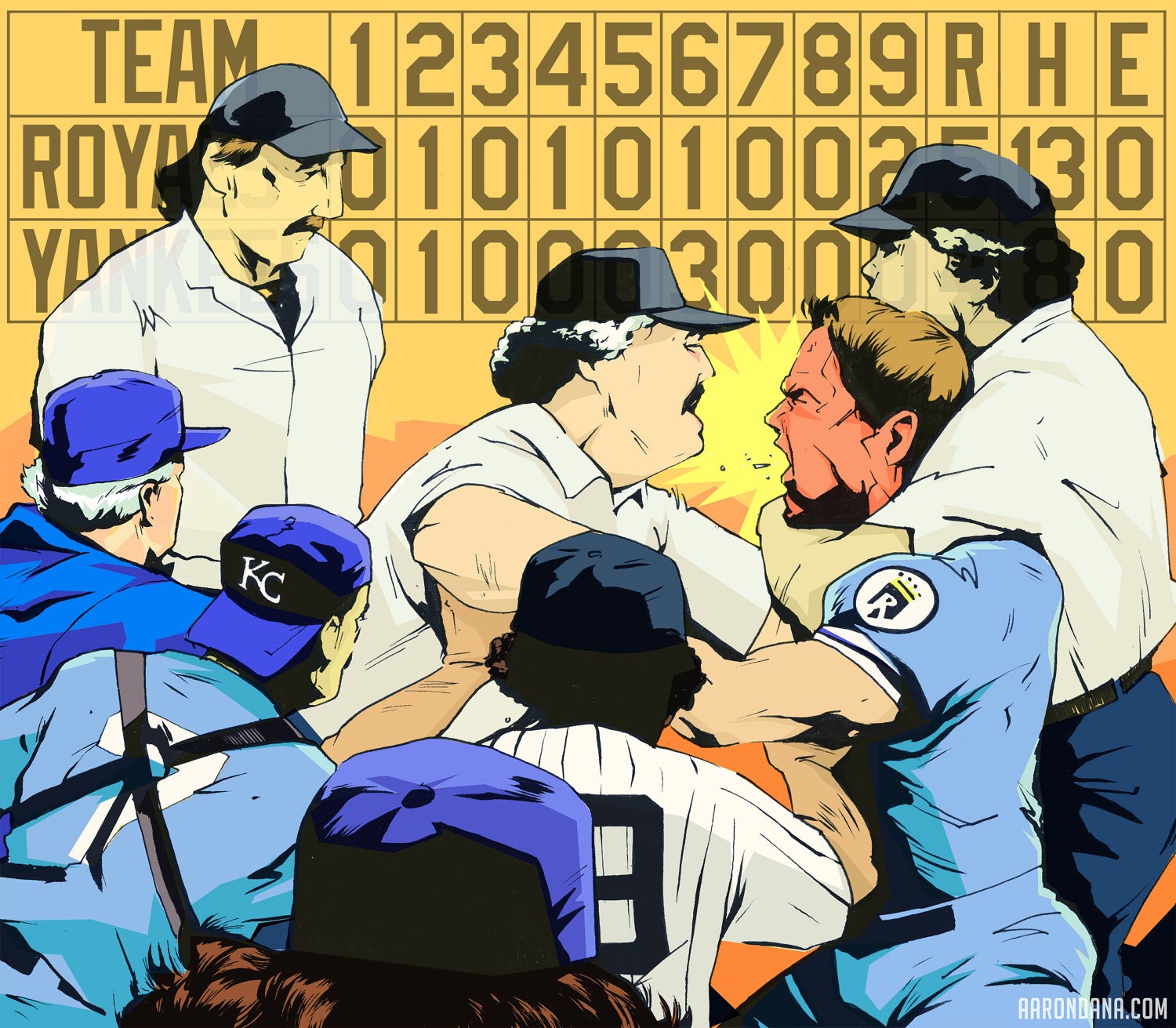 The Pine Tar Incident - Baseball Art Print