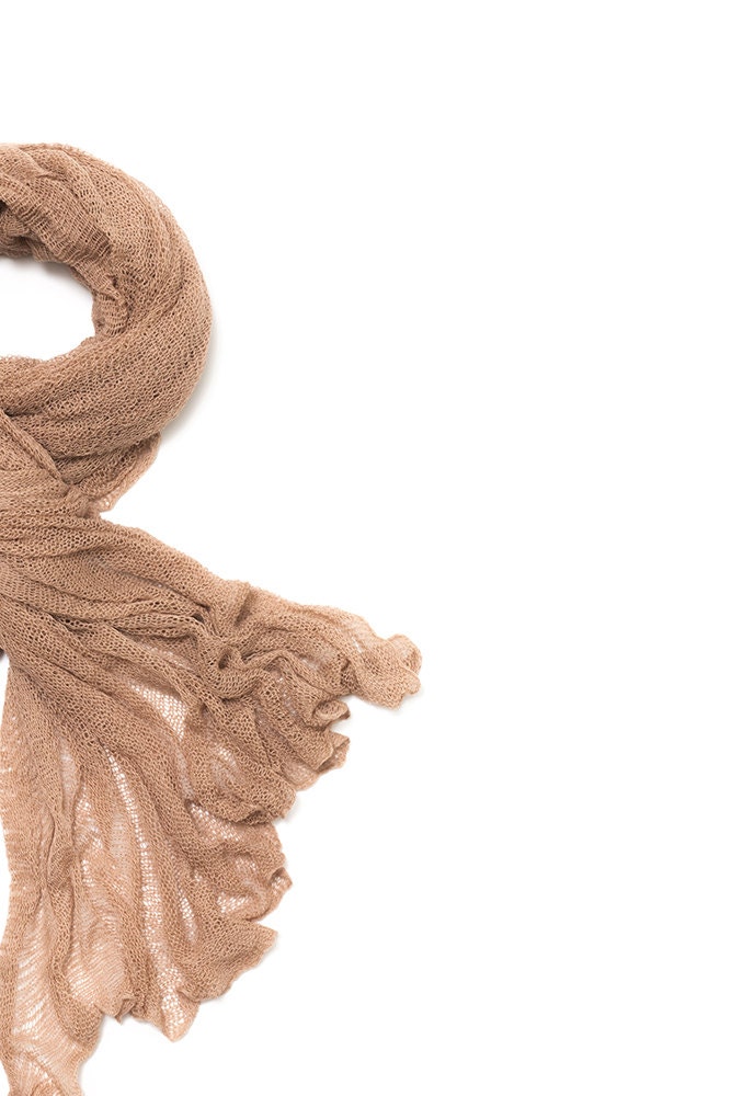 women knitting scarf ,knit shawl