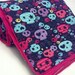 Toddler Blanket Punk Rock Girl Skull CUSTOM Minky Blanket Designed By YOU