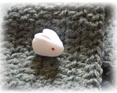 SALE White bunny dust plug, earphone iphone accessory 3 3s 4 4s 5