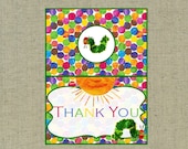The Very Hungry Caterpillar Themed Printable Thank You Card