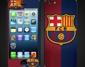 iPhone 5 Vinyl Skins Decal Wrap- Barcelona Fc Soccer Club Futsal Messi - Free Shipping  - NOT a HARD CASE