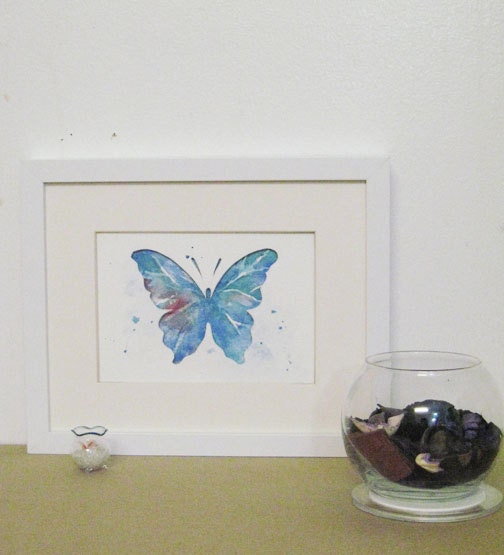 Art, Butterfly, butterfly art work, insect art, paper art work, watercolor paining,  Butterfly---  original abstract watercolor painting.