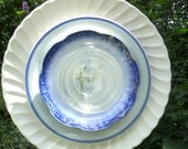 Whimsical Glass Garden Flowers, Recycled Plate Flowers, Yard Art