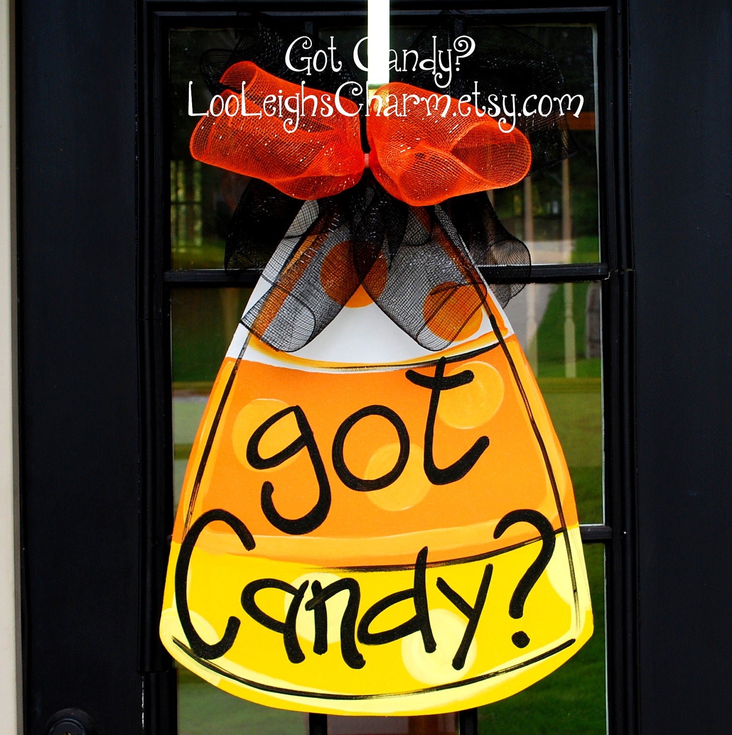 Door Hanger: Halloween, Candy Corn, Door Decoration, Halloween Decoration