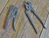 Vintage Industrial Tools, Pliers, Urban Rustic Home Decor