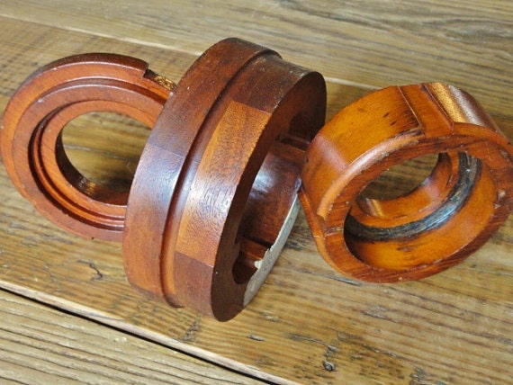 Industrial Wood Foundry Molds, Vintage Urban Rustic