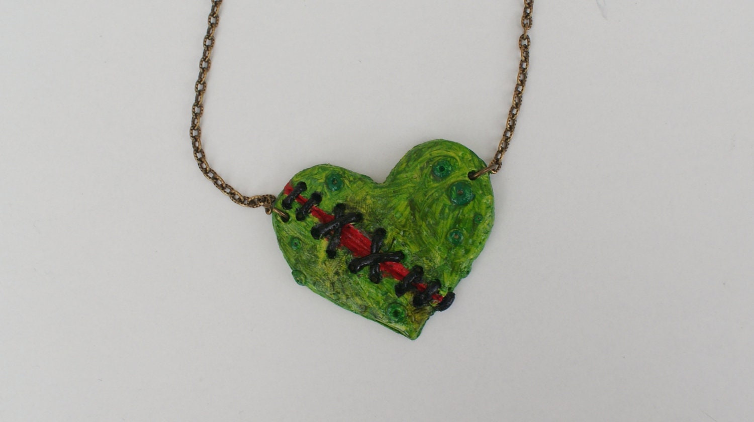 Zombie Heart Necklace choice of three designs