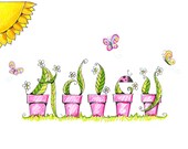 Personalized Children's name illustration matted art