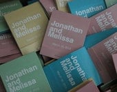 40 Seed Matchbooks - Wedding Favor of Forget Me Not Seeds