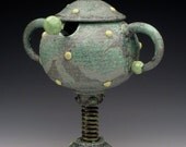 Sculptural Spring Jar with spoon
