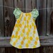 Pink Lemonade Peasant Dress - Baby, Toddler, Girls - Size 3-6 months to 5T - Pink and Yellow - Lemon Print